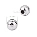925 Sterling Silver Beads for Jewelry Making 1000pcs Silver Loose Beads Smooth Round for Stackable Bracelet Jewelry Craft Making