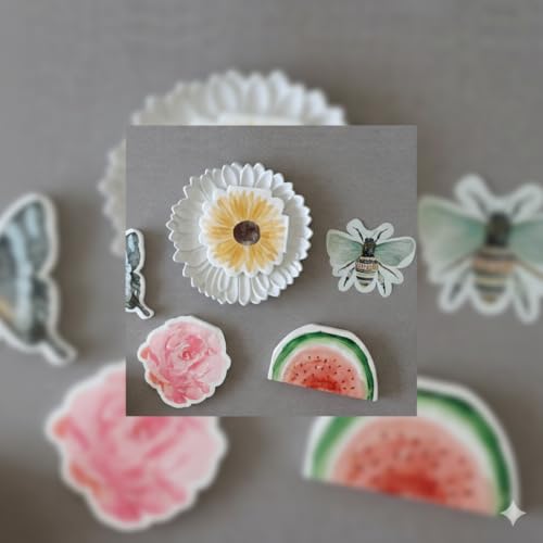 Serviettes cocktail pastèque rose absorbantes format rectangulaire - 2