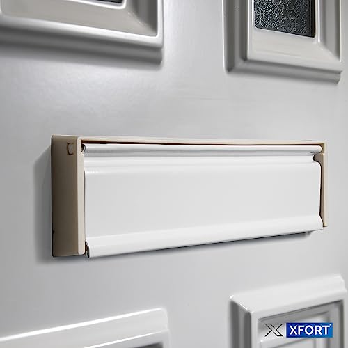 Xfort MailPlate Surround 12" Letterplate White, Premium Draught Proof Postal Letterbox - Image 4