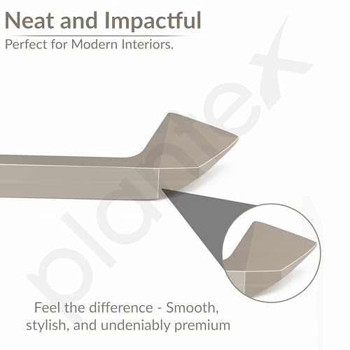 Image of Plantex Cabinet Handle /Kitchen Cabinet Door Handle /Wardrobe /96 mm Cupboard Handle /Door Pull-Push Handle for Home /Office - Pack of 2 (Satin)
