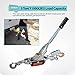 GESEXI 5 Ton Dual Gear Power Puller, 3 Hook Steel Cable Dual Gear Power Ratchet Come Along Puller Tool with Cable Automotive Hoist Hand Winch Cable Puller Stretcher Lift 11,000 Lbs