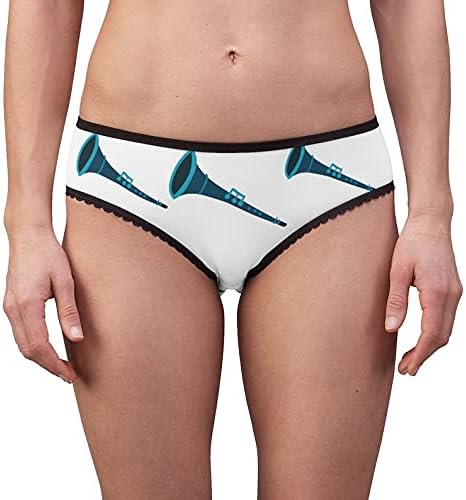 Blue Clarinet Panties, Blue Clarinet Underwear, Briefs, Cotton Briefs, Funny Underwear, Panties For Women