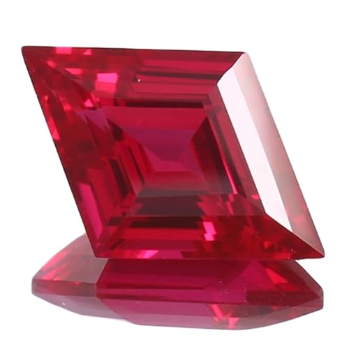 Gemme rubis naturel de 22x15mm facette en cerf-volant pour joaillerie haut de gamme