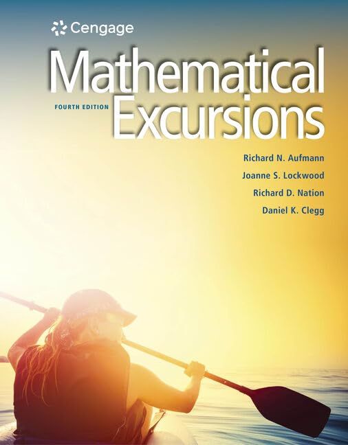 Mathematical Excursions, Fourth Edition      4th Edition