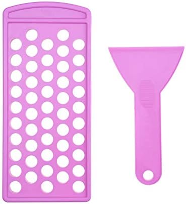 Lip Balm Filling Tray and Spatula Set - For 15mm Lip Balm Tubes ONLY - Instantly Fills 50 Standard 3/16 oz (5.5ML) with 15mm width Tubes