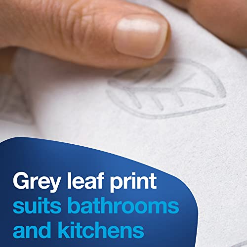 Tork Xpress Soft Multifold Hand Towel White With Grey Leaf Print, Absorbent, 189 Towels Per Pack, 16 Packs, Fits H2 Towel Dispensers #TOP3