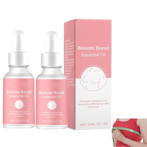 Aceite de relleno de senos, esencial para la ampliación de senos, reafirmante del busto, mejora esencial para el crecimiento del pecho (30 ml, 2 unidades)