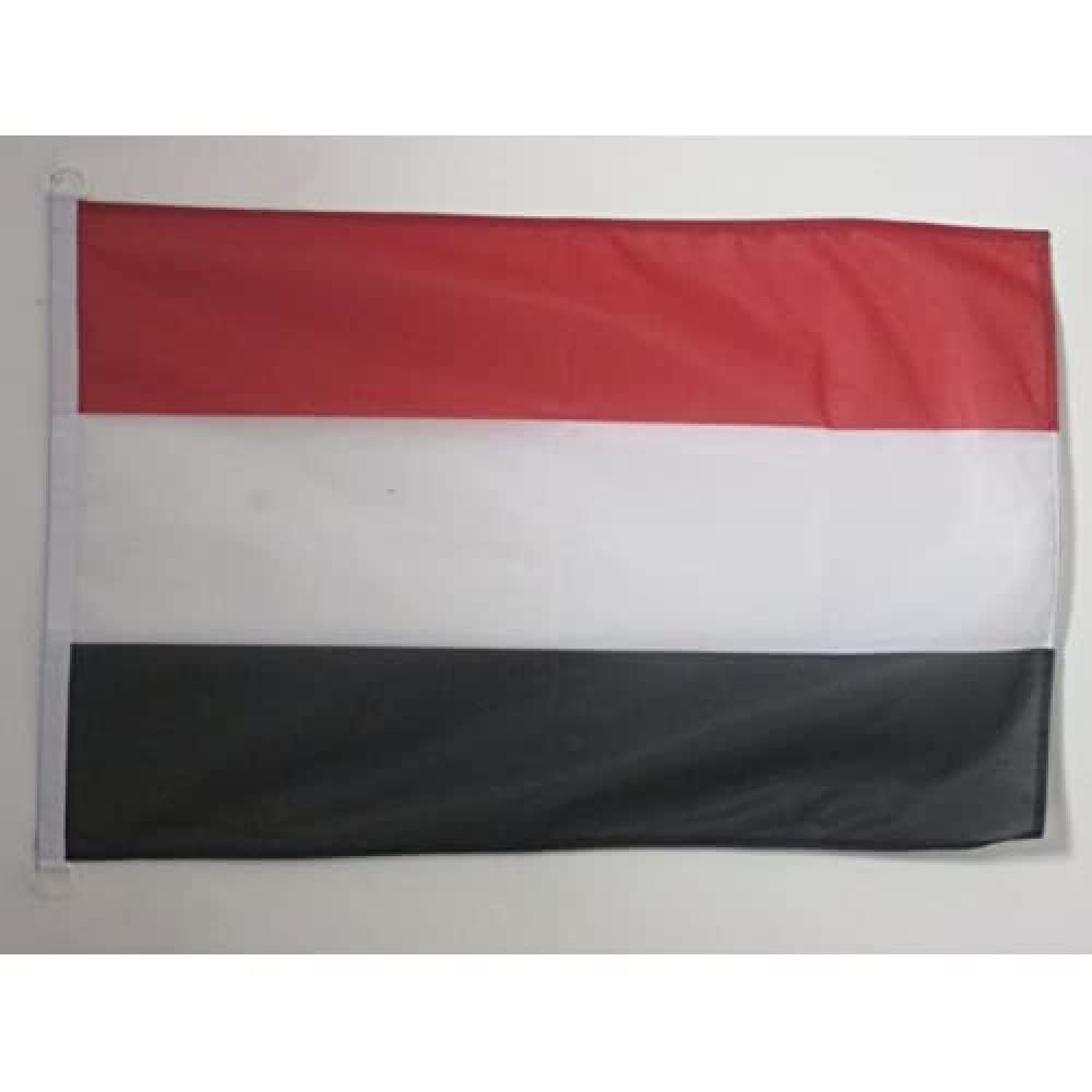 AZ FLAG - Yemen Nautical Flag - 18'' x 12'' - For Outdoor and Boat - Yemeni Banner Knitted Polyester with Two Plastic Rings - Vivid Colors - 12x18 in - 45x30 Cm — image 1