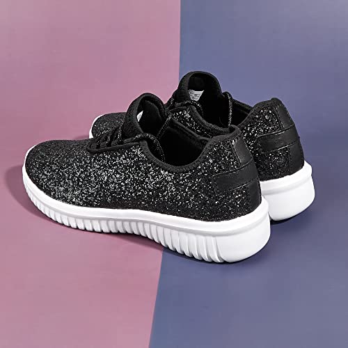 Image of K KIP WOK Fashion Glitter Sneakers for Womens Silp On Running Shoes Lightweigt Tennis Walking Sneakers