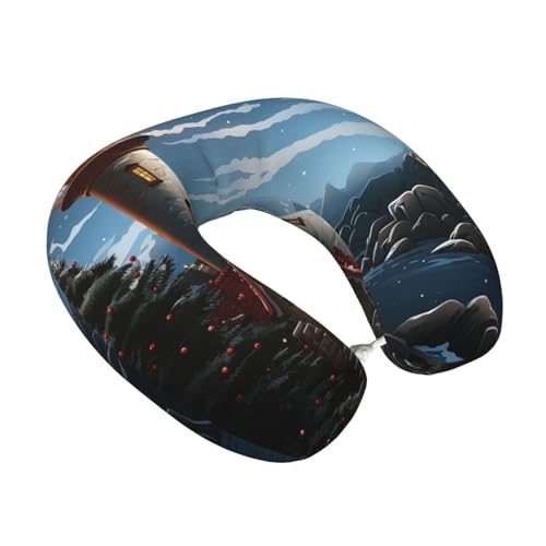 Almohada de viaje espuma viscoelástica 30 cm x 25 cm miniatura 2