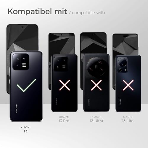 Étui fin Xiaomi 13 gris clair, housse de protection microfibre avec sangle de retrait - 2