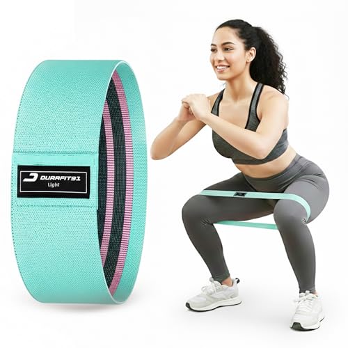 Image of Fabric Resistance(Light) for Women & Men, Non-Slip Hip Bands for Glutes, Legs & Squats, Exercise Booty Bands for Workout, Stretching, Toning, Home Gym Fitness, Yoga & Pilates