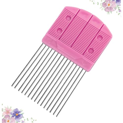 Herramienta de Peine para Enrollar Papel Rosa, accesorio compacto de plástico para filigrana. 8
