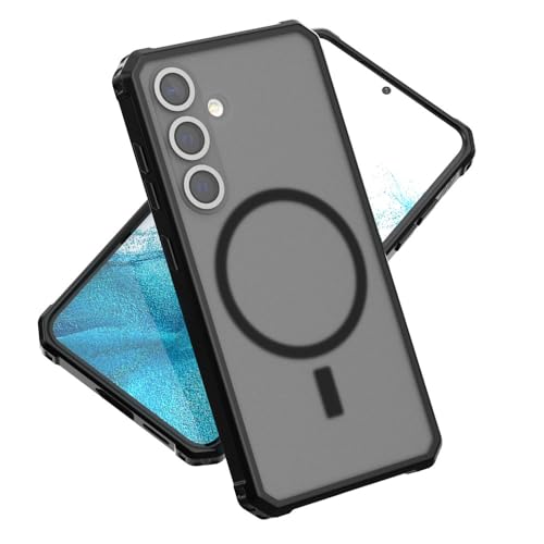 Étui de chargement magnétique pour Samsung S24 Plus coque rigide mate