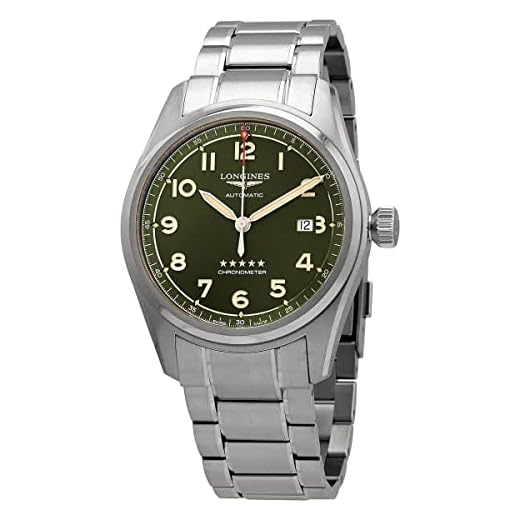Longines Spirit L3.811.4.03.6 - Reloj automático para hombre, esfera verde, Moderno
