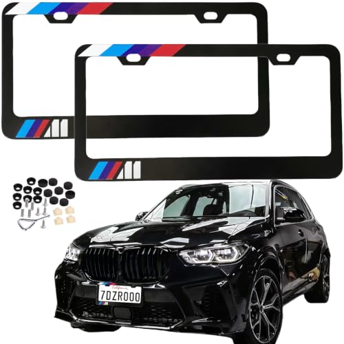 Image of License Plate Frames Cover Compatible with BMW Exterior Accessories