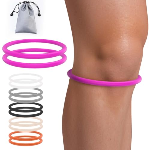 Image of teyy 2PCS Patellar Tendon Support Strap for Knee Pain Relief (Purple)