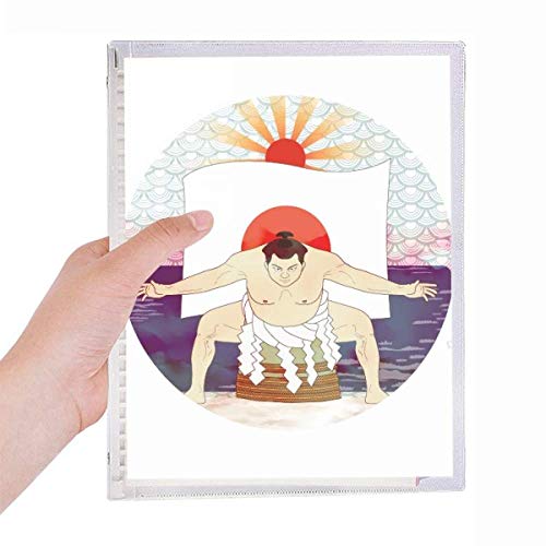 Carnet à spirales rechargeable japonais Ukiyo-e Sumo bloc notes rigide ligné A5