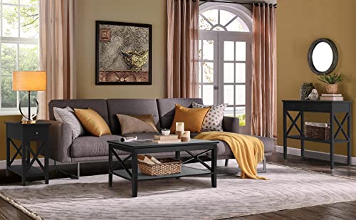 ChooChoo Flip Top Open End Table, Narrow Side Table Slim End Table for Living Room Bedroom