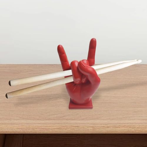 Soporte para baquetas de batería de resina, color rojo miniatura 1