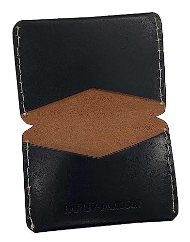 Harley-Davidson Men's 120th Anniversary Leather Fold Over Card Case - Black2