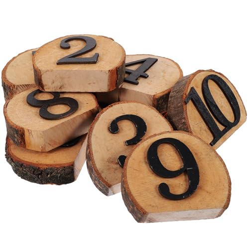 Numéros de table en bois de buis Yarnow haute résistance