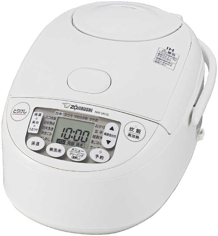 象印 NW-VK10(5.5合炊き) Amazon | 象印マホービン 炊飯器 5.5合 ホワイト NW-VK10-WA | 象印