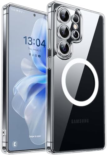 CANSHN für Samsung Galaxy S25 Ultra Hülle mit Kameraschutz, Durchsichtig