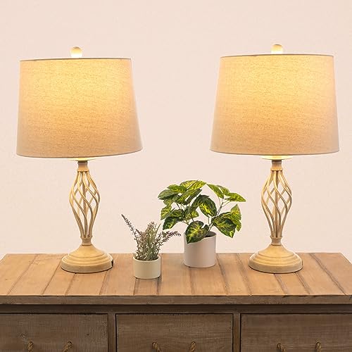 Set de 2 lámparas de mesa modernas con puerto USB miniatura 6