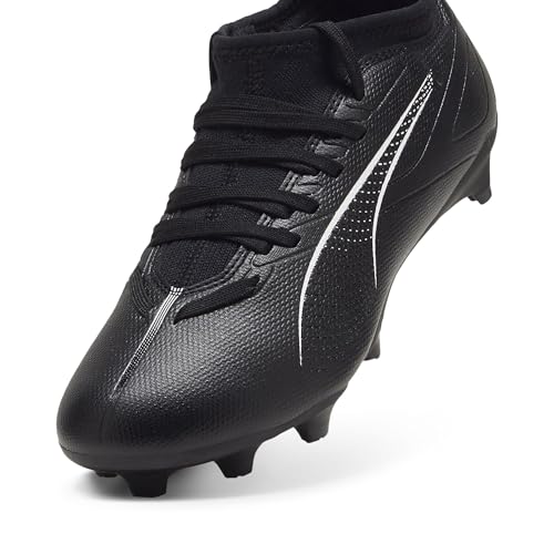 PUMA Tênis infantil unissex Ultra Match Firm Artificial Ground, Preto/branco, 6.5 Big Kid