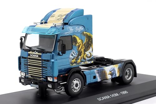 OPO 10 - Camion Miniature 1/43 Compatible avec Scania 143M 1990 The Griffin Tracteur Hachette IXO CT004