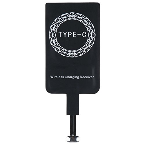 AMEEGO Tipo C Ultra Thin USB C Qi Receptor de Cargador inalámbrico para LG V20 / HTC 10 / Huawei Mate 9, P9 / Nexus 6 / One Plus 2, 3 / y Otros teléfonos Tipo C
