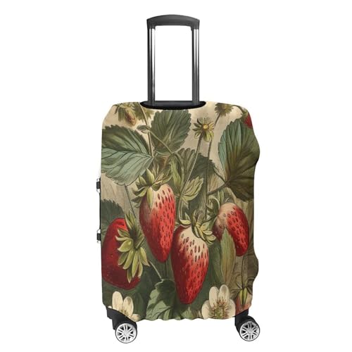 Red Strawberry Travel Luggage Cover Washable Anti-scratch Suitcase Protector Dustproof Protective Cover Case for Wheeled Luggage Fits 19-32 Inch Luggage4