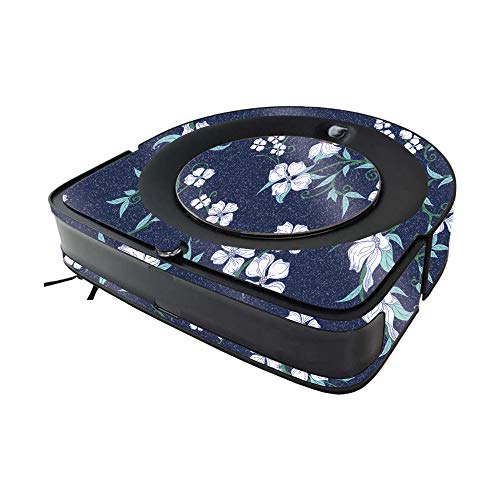 Image of MightySkins Glossy Glitter Skin Compatible with iRobot Roomba s9 Vacuum - White Freesia | High-Gloss Glitter Finish | Easy to Apply and Change Styles | Made in The USA
