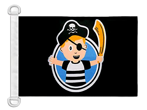 AZ FLAG Pirate Child Boy Nautical Flag 18'' x 12'', young pirates flags 30 x 45 cm, Banner 12x18 in for boat — image 1