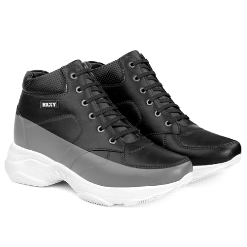 Image of YUVRATO BAXI 3 Inch Hidden Height Increasing Casual Outdoor Sneakers Boots.Height Elevator Boots