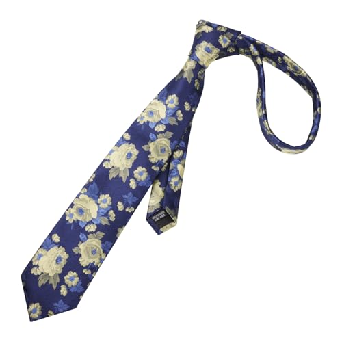 Image of Alizeal Mens 3.15'' Colorful Flower Pattern and handkerchief Necktie Set
