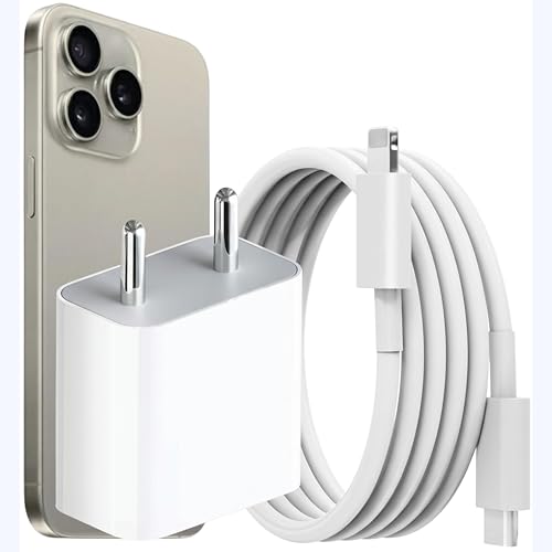 Image of HANYCONY 20w PD3.0 Charger Compatible for iPhone Port to Type C Cable Compatible For iPhone 14 /14Plus /14Pro /14 Pro max13 /13 Pro /13 Pro max /12 /12 Pro /11 /X /X | BIS Certified | Original Charging Speed |