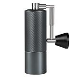 TIMEMOREタイムモア - C2 FOLD コーヒーミル 手動 折り畳み式ハンドル 持ち運びやすい 手挽き コーヒーグラインダー ステンレス臼 粗さ調整可能 軽量 外出用 旅行 お手入れ簡単 ブラシ付き 濃い灰色