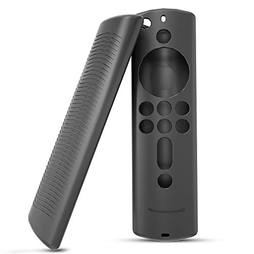 G-MOTIONS Etuis Housse Coque en Silicone pour Fire TV Stick Télécommande Vocale Alexa, Antichoc de Remote Case Étui Coque de Protection Anti-Chute pour Amazon Fire TV Stick 4K / Fire TV Cube (Noir)