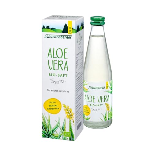 Schoenenberger - Aloe Vera Bio-Saft - Reiner Bio Aloe Vera Saft in Premiumqualität - 1x 330 ml Glasflasche
