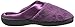 Isotoner Women's Microterry PillowStep Satin Cuff Clog Slippers, Ultraviolet, 8.5-9 B(M) US