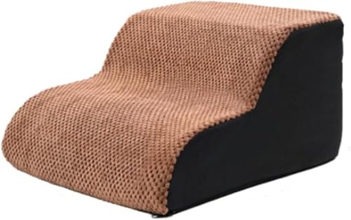 CokBlu ライトグレー ペットクライミングステップ 2/3 層式 小型犬・猫用 滑り止め付き 屋内フットレスト 座り・横になり可能?