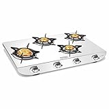 Vidiem Tusker 4 Burner ZZ Gas Stove | Heavy-Duty 2mm Stainless Steel Body |...