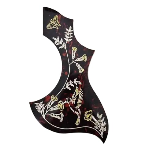 Plaque de protection pour guitare en bois anti-rayures de médiator