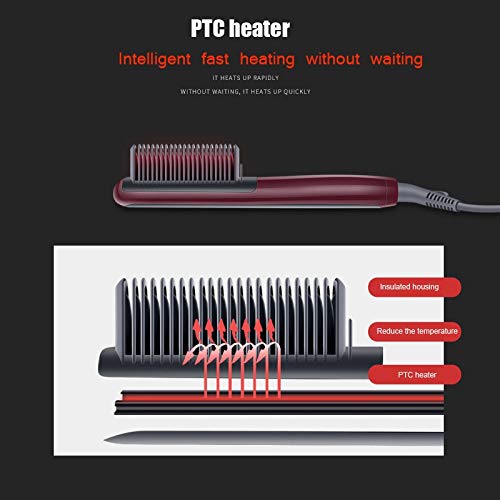 Plancha de pelo eléctrica con peine cerámico PTC miniatura 7