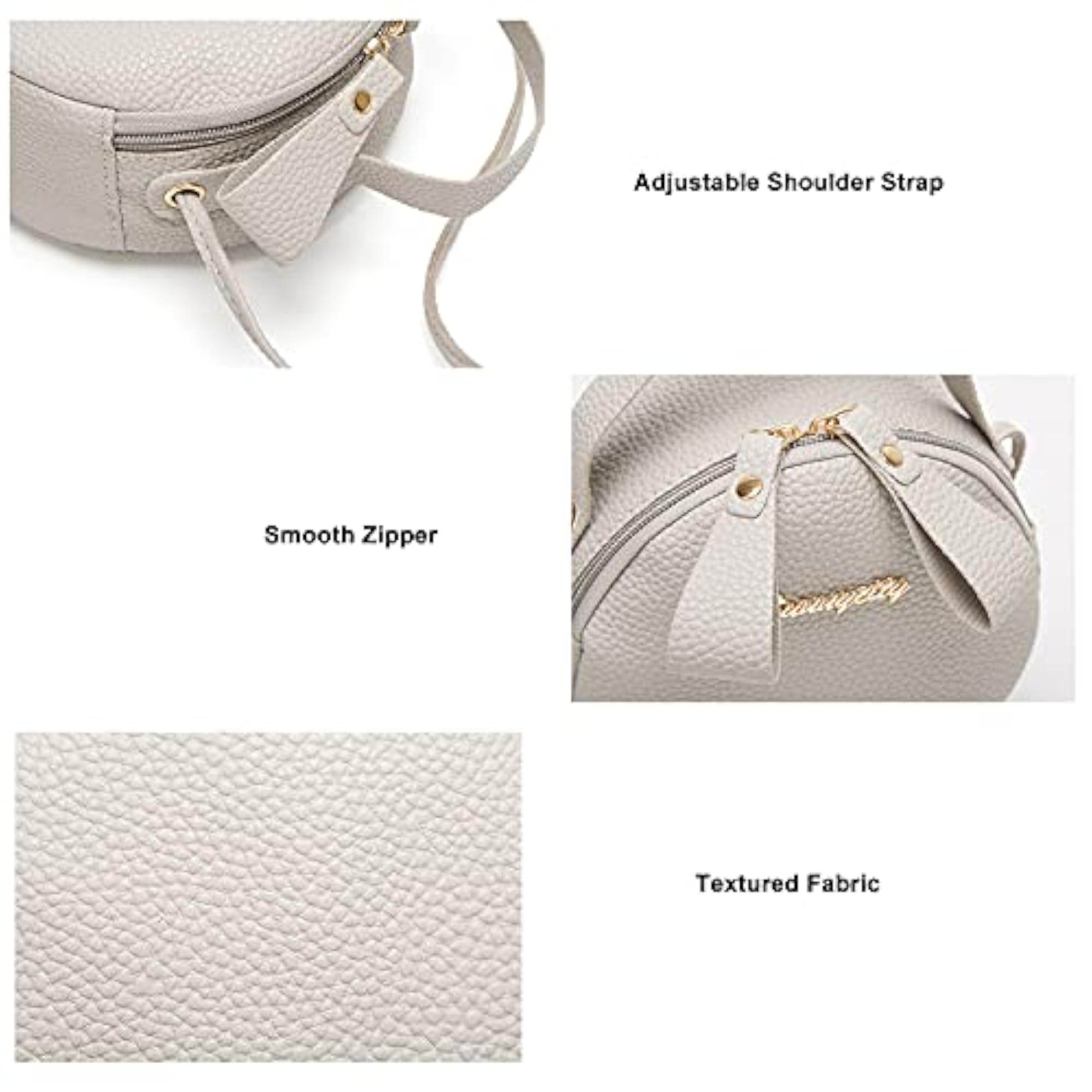 Ladies Portable Small Round Messenger Shoulder Bag