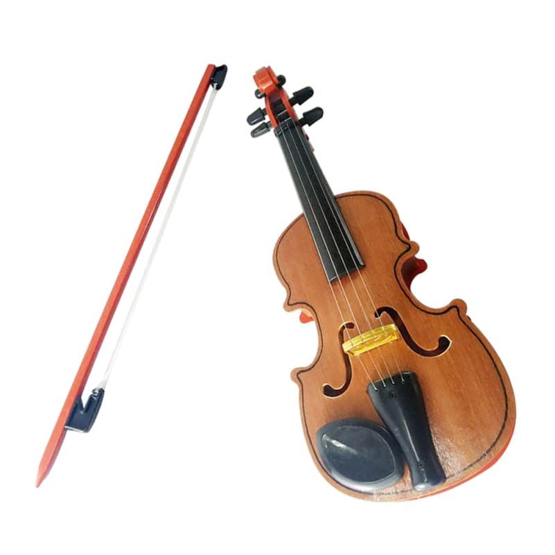 Galpada Kinder Violine Spielzeug Holz Realistisches Musikinstrument Modell FüR Musikalische FrüHerziehung Ab 2 Jahren Mit Geigenstab FüR Zuhause Und Kindergarten