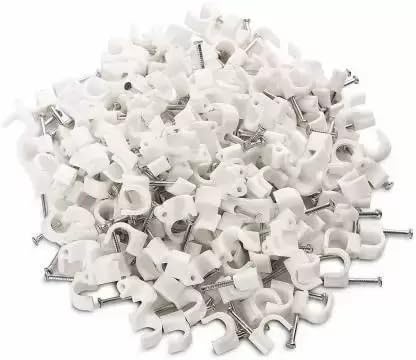 O P 10 mm (100pcs) Wire Cable Clips with Metal Nails,White (10mm) Nylon, Iron Hook & Loop Cable Tie (White Pack of 100) (B0CFHYTQQ1) Amazon Price History, Amazon Price Tracker