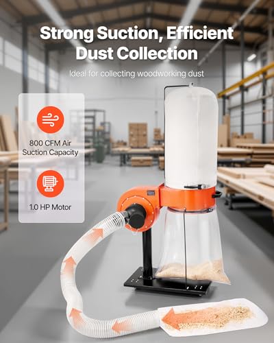 VEVOR 1HP 800 CFM Vortex Collector
